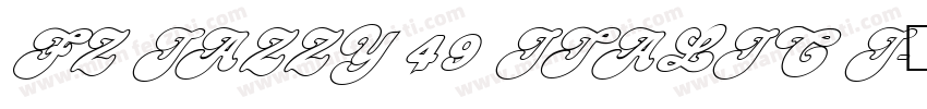FZ JAZZY 49 ITALIC J字体转换